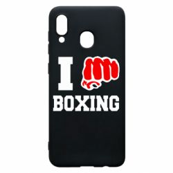 Чехол для Samsung A30 I love boxing - PrintSalon