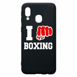 Чехол для Samsung A40 I love boxing