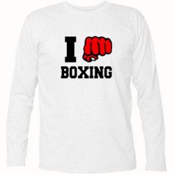 Футболка з довгим рукавом I love boxing