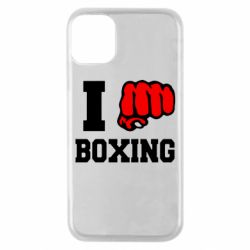 Чехол для iPhone 11 Pro I love boxing - PrintSalon