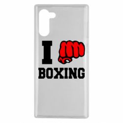 Чехол для Samsung Note 10 I love boxing - PrintSalon