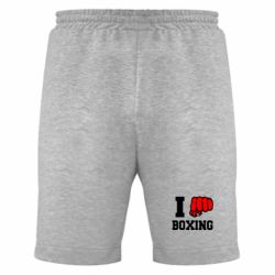 Мужские шорты I love boxing - PrintSalon
