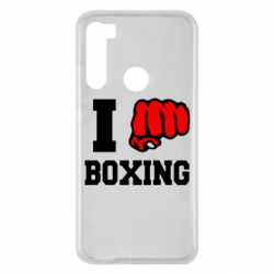 Чехол для Xiaomi Redmi Note 8 I love boxing - PrintSalon
