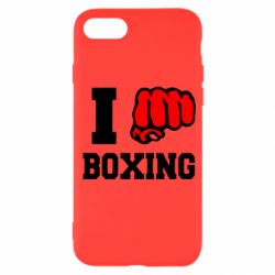 Чехол для iPhone SE 2020 I love boxing - PrintSalon