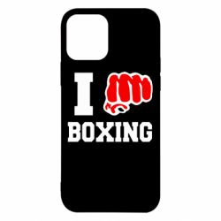 Чехол для iPhone 12 I love boxing - PrintSalon