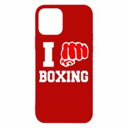Чехол для iPhone 12 Pro I love boxing - PrintSalon
