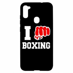 Чехол для Samsung A11/M11 I love boxing - PrintSalon