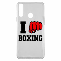Чехол для Samsung A20s I love boxing - PrintSalon