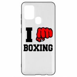 Чехол для Samsung A21s I love boxing - PrintSalon