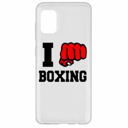 Чехол для Samsung A31 I love boxing - PrintSalon