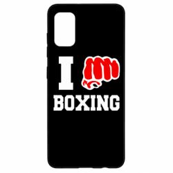Чехол для Samsung A41 I love boxing - PrintSalon
