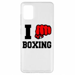 Чехол для Samsung A51 I love boxing - PrintSalon