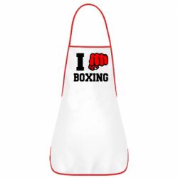 Фартук I love boxing - PrintSalon