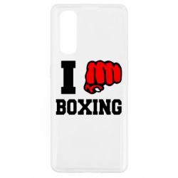 Чехол для Oppo Find X2 I love boxing - PrintSalon