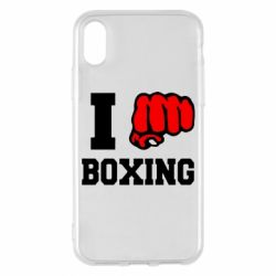 Чохол для iPhone X/Xs I love boxing