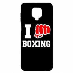 Чехол для Xiaomi Redmi Note 9S/9Pro/9Pro Max I love boxing - PrintSalon