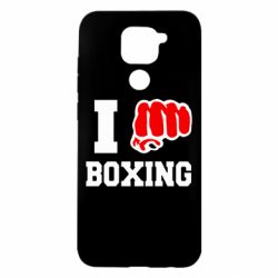 Чехол для Xiaomi Redmi Note 9/Redmi 10X I love boxing - PrintSalon