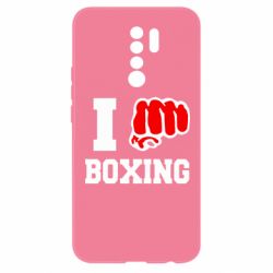 Чехол для Xiaomi Redmi 9 I love boxing - PrintSalon