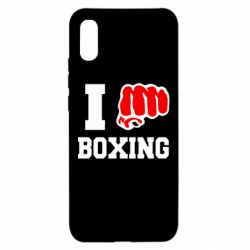 Чехол для Xiaomi Redmi 9a I love boxing