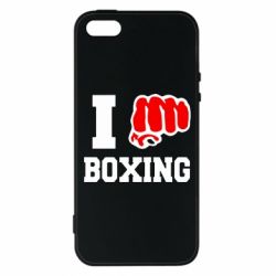 Чехол для iPhone5/5S/SE I love boxing - PrintSalon