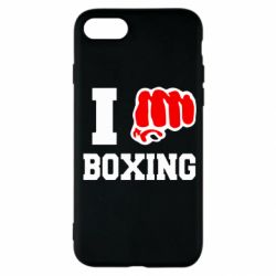 Чехол для iPhone SE 2022 I love boxing - PrintSalon