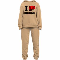 Женский костюм I love boxing - PrintSalon