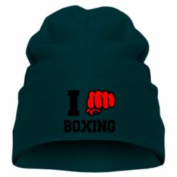 Детская шапка I love boxing - PrintSalon