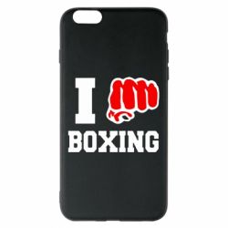 Чехол для iPhone 6 Plus/6S Plus I love boxing - PrintSalon