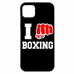 Чехол для iPhone 14 Plus I love boxing - PrintSalon
