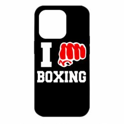 Чехол для iPhone 14 Pro I love boxing - PrintSalon
