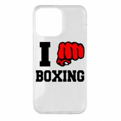 Чехол для iPhone 14 Pro Max I love boxing - PrintSalon