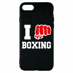 Чехол для iPhone 7 I love boxing - PrintSalon