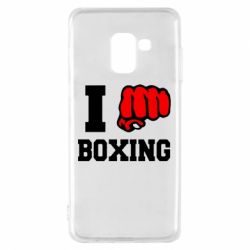 Чехол для Samsung A8 2018 I love boxing - PrintSalon