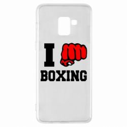 Чехол для Samsung A8+ 2018 I love boxing - PrintSalon
