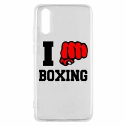 Чехол для Huawei P20 I love boxing - PrintSalon