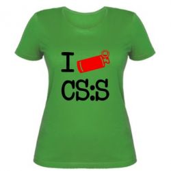 Жіноча футболка I love CS Source - PrintSalon