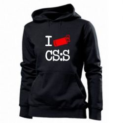 Худі жіноче I love CS Source - PrintSalon