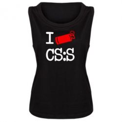 Майка жіноча I love CS Source - PrintSalon