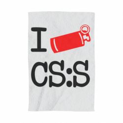 Рушник з принтом I love CS Source - PrintSalon