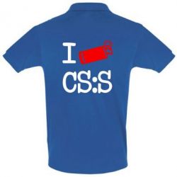 Мужское поло I love CS Source - PrintSalon