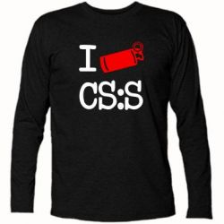 Футболка з довгим рукавом I love CS Source - PrintSalon