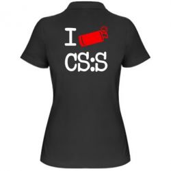 Жіноче поло I love CS Source - PrintSalon