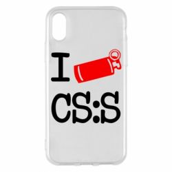 Чехол для iPhone X/Xs I love CS Source