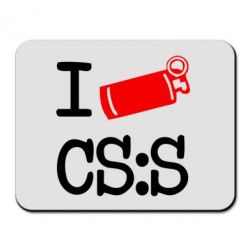 Килимок для миші I love CS Source - PrintSalon