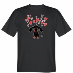 Мужская футболка Stedman I love dachshund