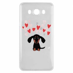 Чехол для Samsung J7 2016 I love dachshund