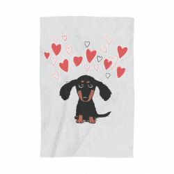 Полотенце с принтом I love dachshund - PrintSalon