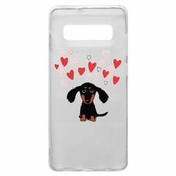 Чехол для Samsung S10+ I love dachshund - PrintSalon