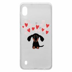 Чехол для Samsung A10 I love dachshund - PrintSalon