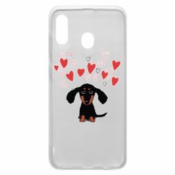 Чехол для Samsung A30 I love dachshund